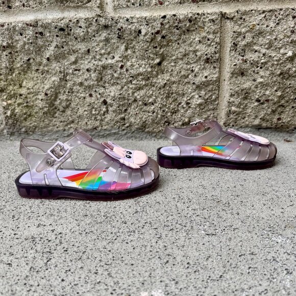 MEL By MELISSA Unicorn Jelly Sandals Girls 11 28/29 EU Purple Mini Melissa Shoes - Picture 2 of 9
